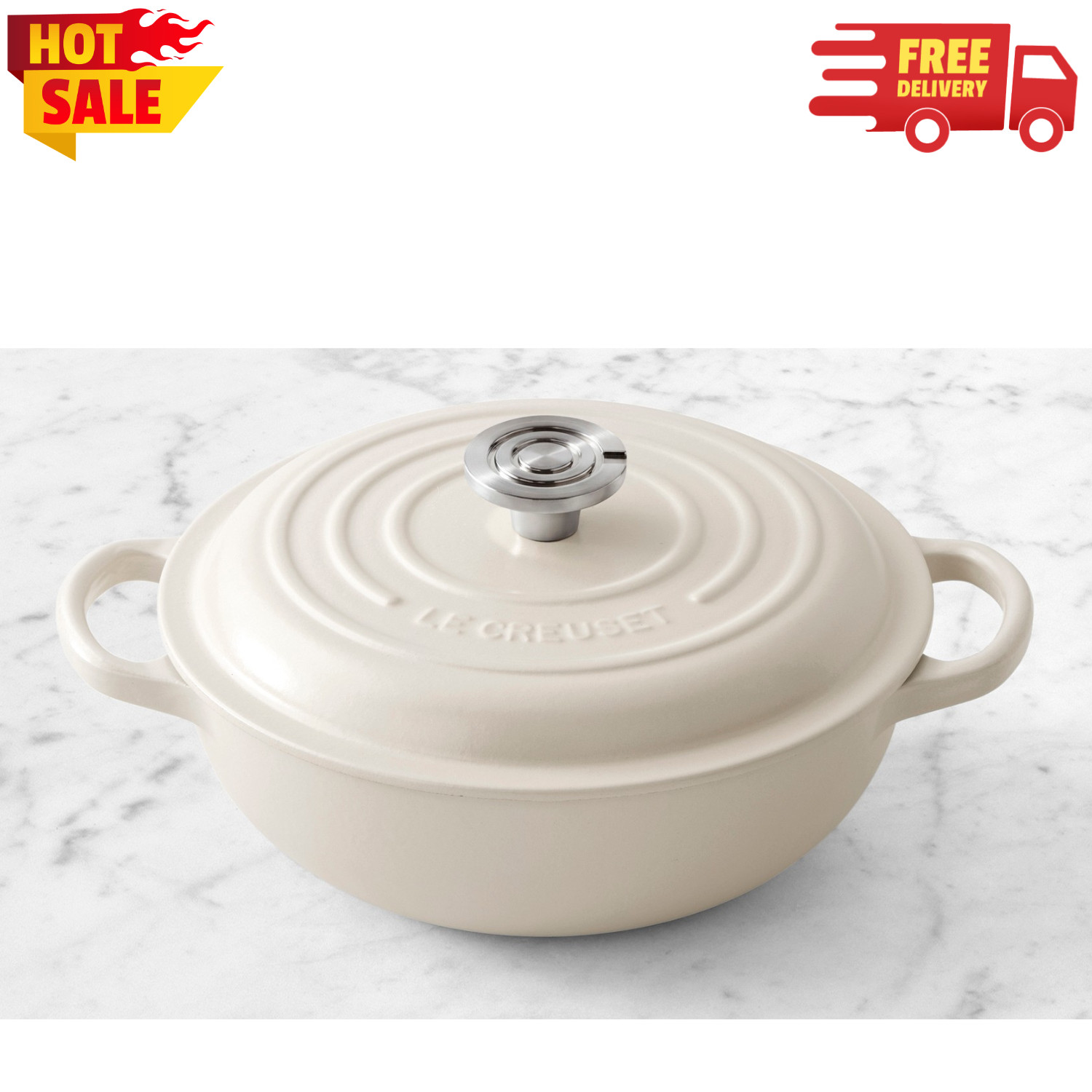 🔥Sale Le Creuset Enameled Cast Iron Stew Pot 2.5 Qt., Dutch Oven, Cookware ⚡