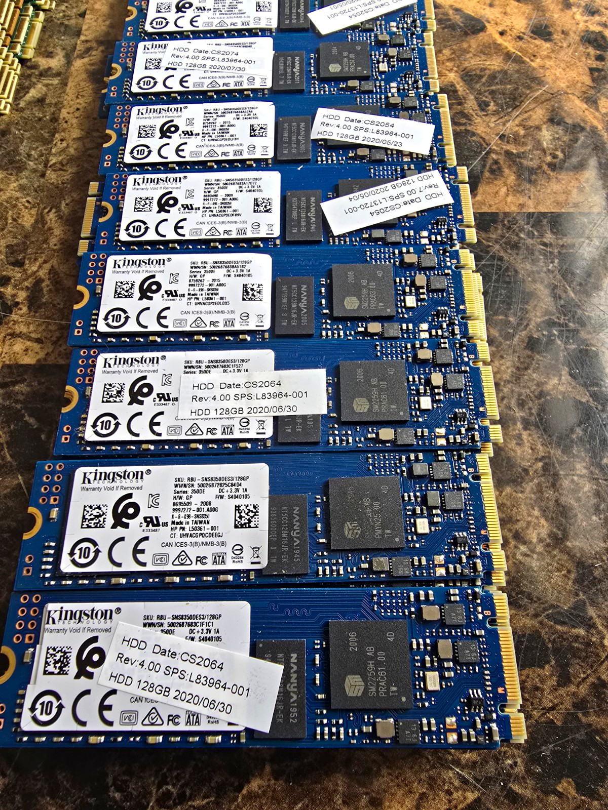 Kingston 128GB M.2 SATA III SSD SNS8350DES3/128GP RBUI-SNS8350DES3/128GP