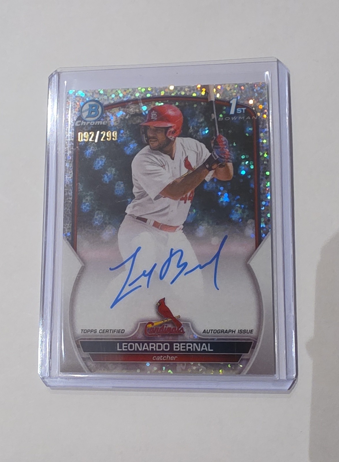2023 Bowman Chrome - Prospect 92/99 #CPA-LB Speckle Refractor /299 (AU, RC) 2023 Bowman Chrome - Prospect 92/99 #CPA-LB Speckle Refractor /299 (AU, RC)