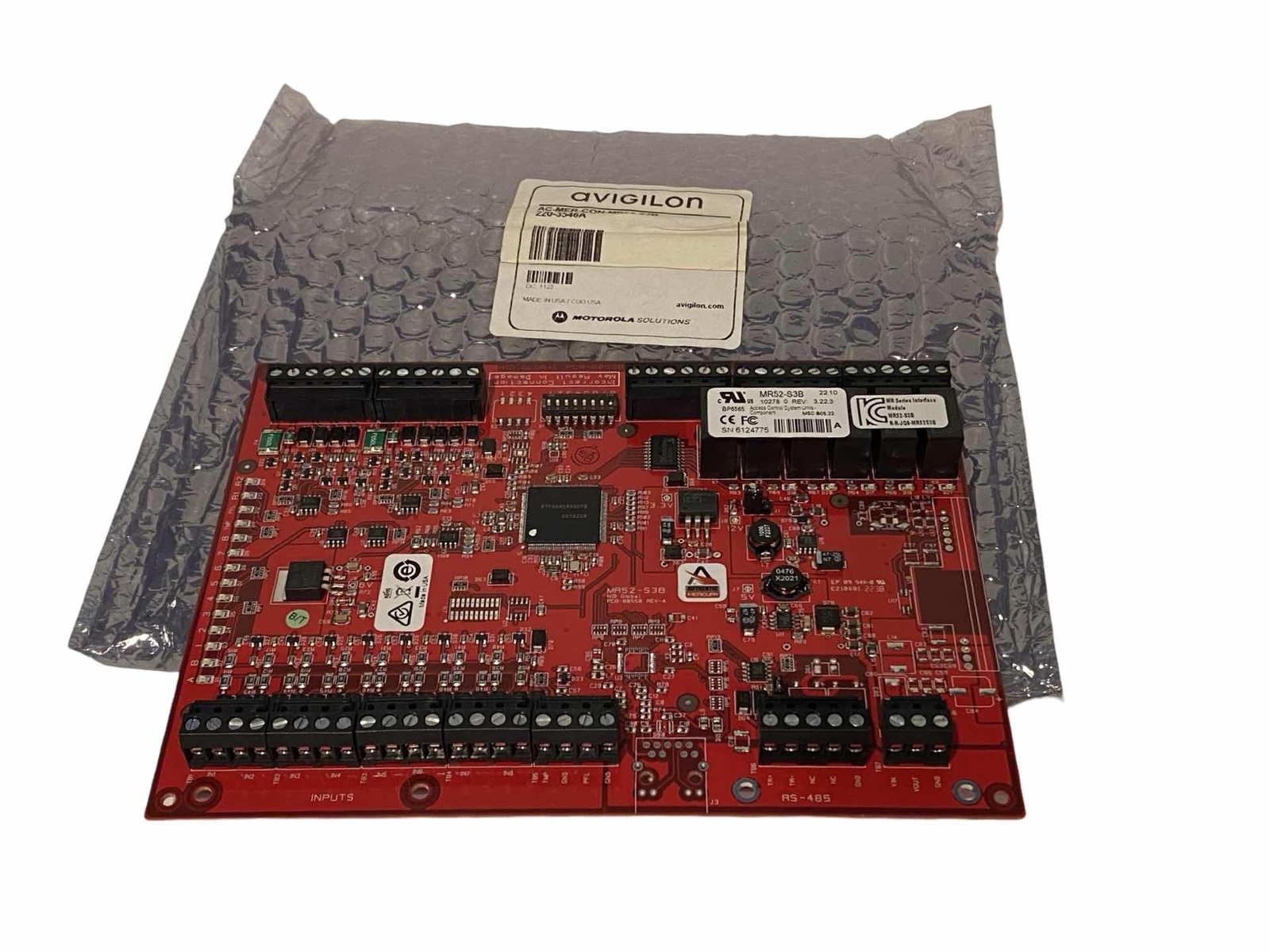 Avigilon AC-MER-CON-MR52-S3B Dual Reader Interface Panel Board Avigilon AC-MER-CON-MR52-S3B Dual Reader Interface Panel Board