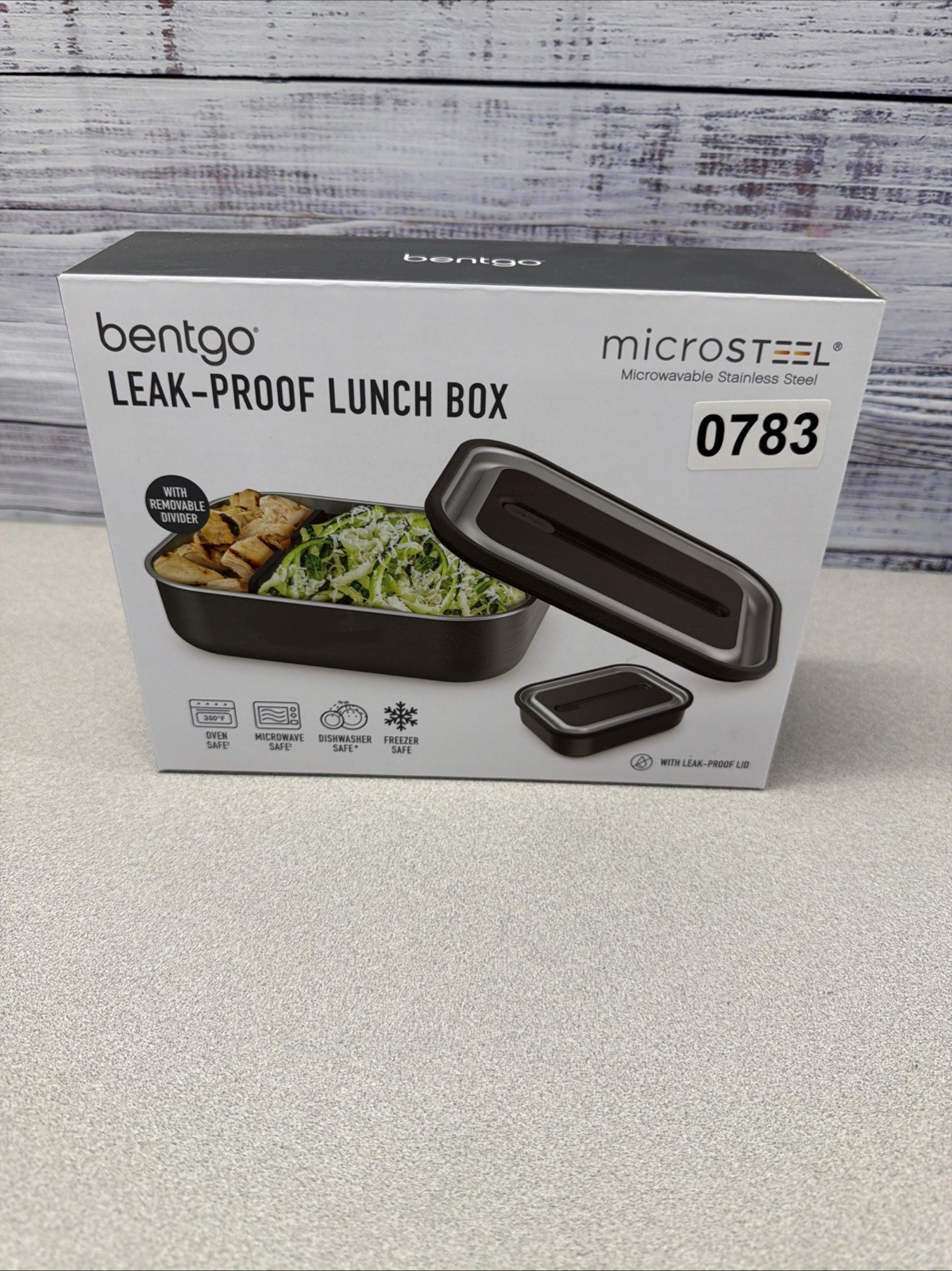 Bentgo MicroSteel Lunch Box - Leak-Proof - Microwave-Safe - Bentgo Black Bentgo MicroSteel Lunch Box - Leak-Proof - Microwave-Safe - Bentgo Black