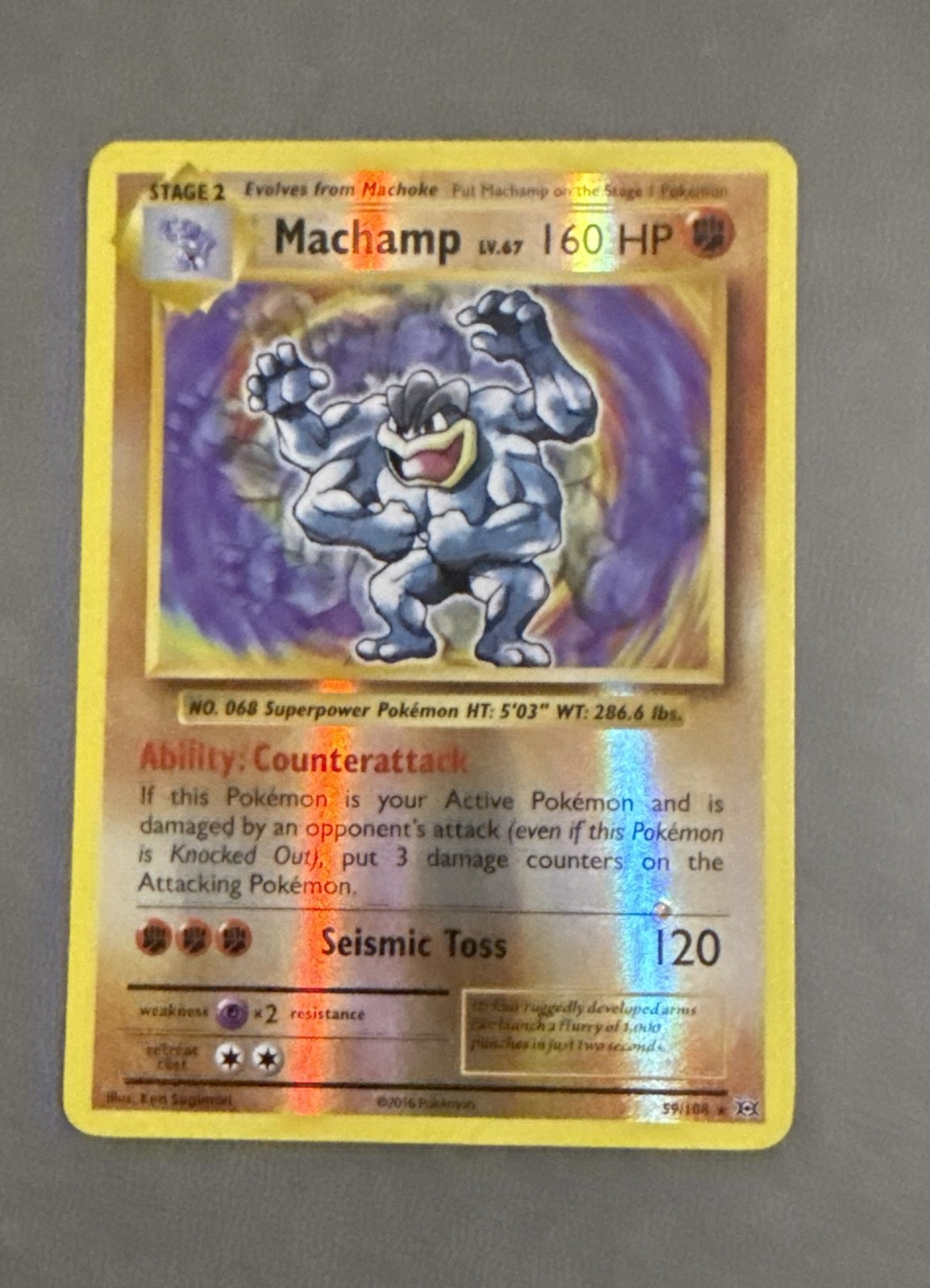 Machamp 59/108 Evolutions Reverse Holo