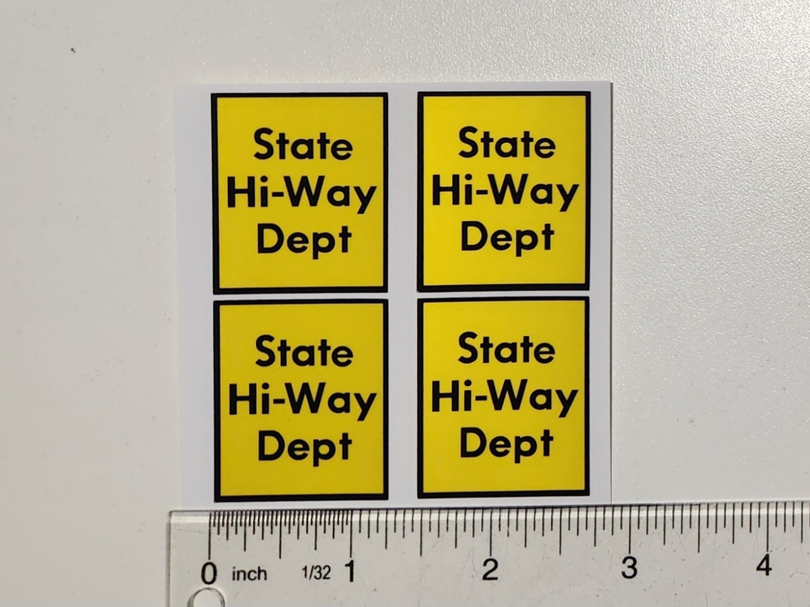 Tonka State Hi-way Dept, Highway Department, Stickers For Vintage Tonka Trucks.