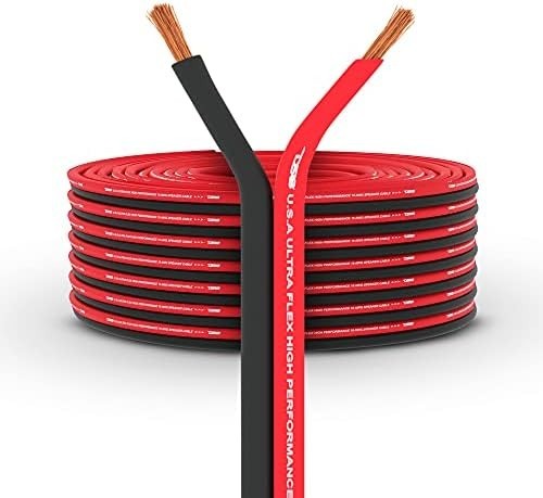 DS18 Ultra Flex 18 Gauge CCA Speaker Wire - 100 ft (SW-18GA-100RB)