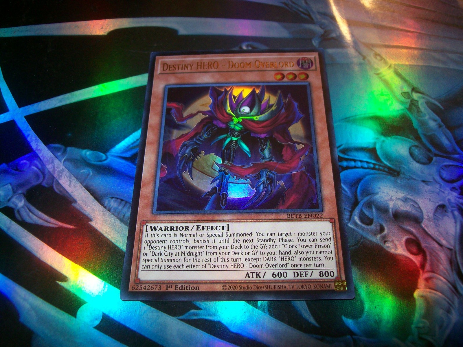 Destiny HERO - Doom Overlord 1st Edition Ultra Rare BETB-EN022 Yu-Gi-Oh