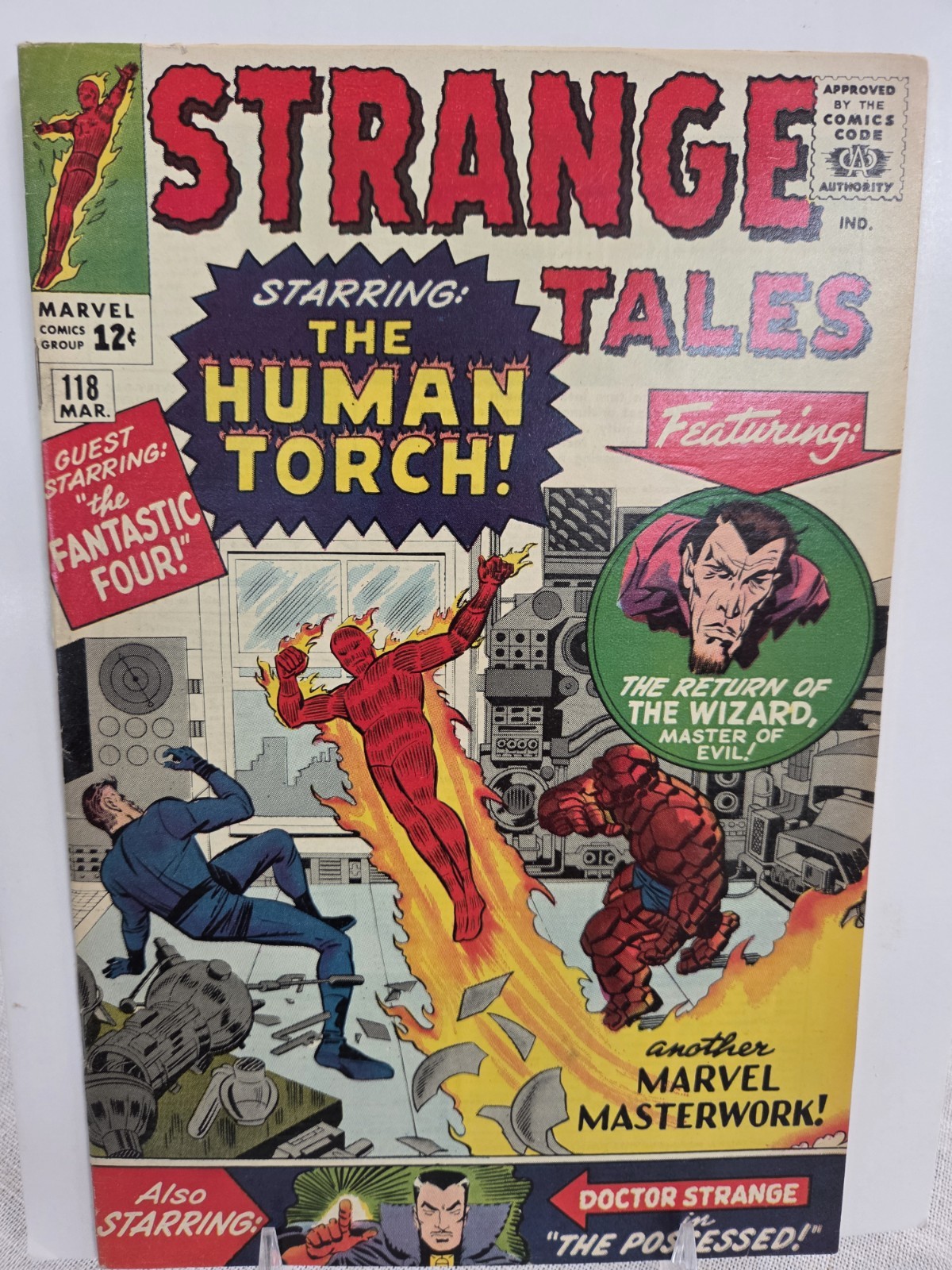 STRANGE TALES #118 - NICE FN+ 6.5 - DR STRANGE / TORCH - 1964 - $60 B.I.N. STRANGE TALES #118 - NICE FN+ 6.5 - DR STRANGE / TORCH - 1964 - $60 B.I.N.