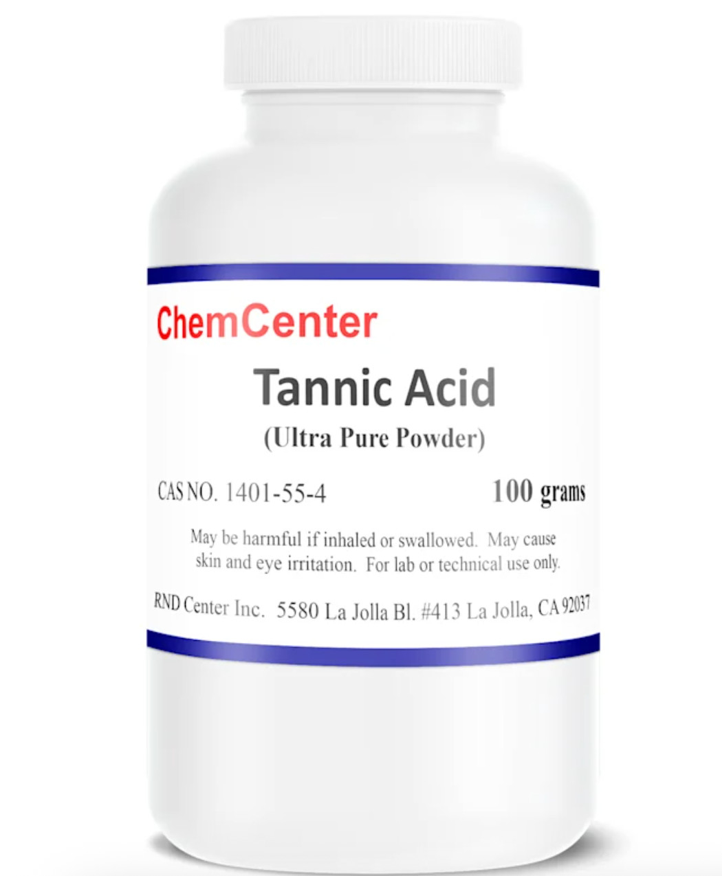 Tannic Acid, Ultra Pure, Powder, 99.9% , 100 grams Tannic Acid, Ultra Pure, Powder, 99.9% , 100 grams