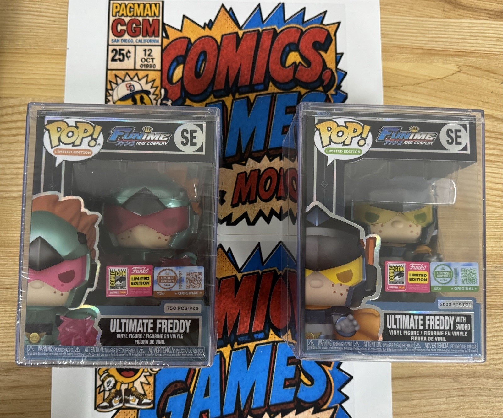 Funko Pop Ultimate Freddy Lot of 2 SDCC 2026 Limited Edition Vinyl Mixed Lot Funko Pop Ultimate Freddy Lot of 2 SDCC 2026 Limited Edition Vinyl Mixed Lot