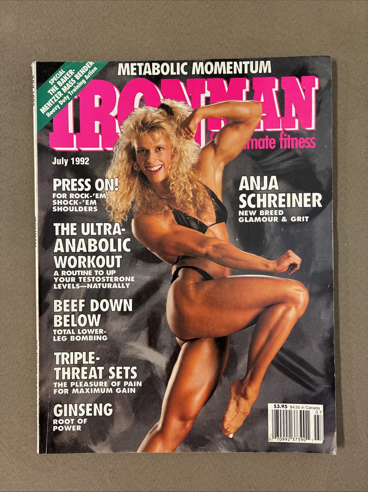 Ironman Bodybuilding Muscle Magazine / Anja Schreiner / 07-92 Ironman Bodybuilding Muscle Magazine / Anja Schreiner / 07-92