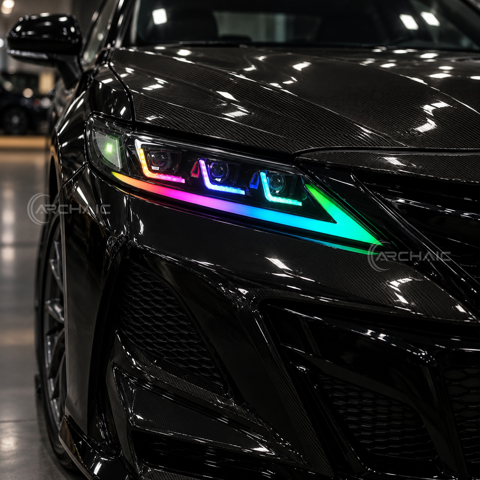 Pair RGB Full LED Headlights For Toyota Camry 2018-2024 Front Lamps Assembly Pair RGB Full LED Headlights For Toyota Camry 2018-2024 Front Lamps Assembly