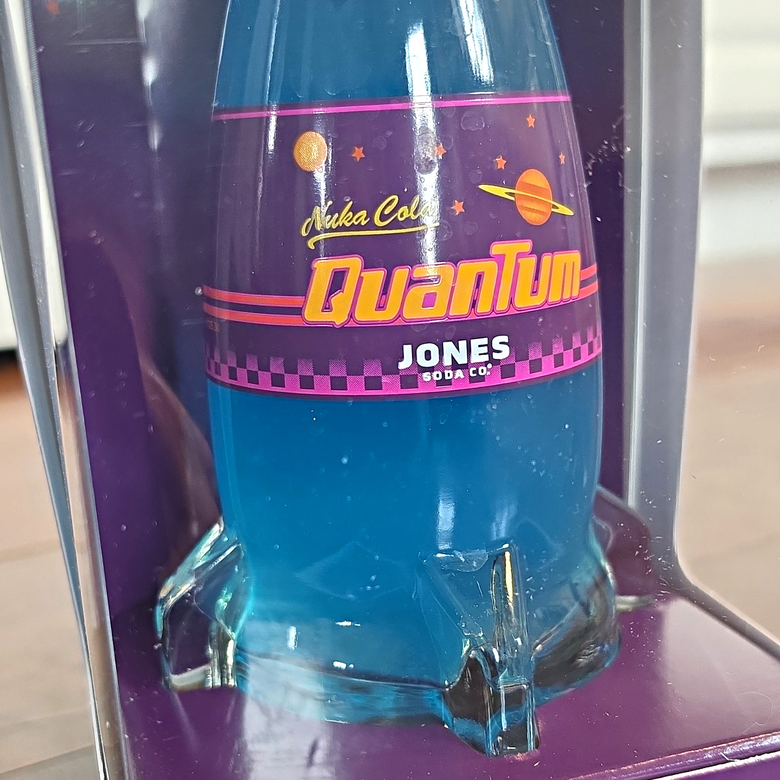 Rare Jones Soda Co. Fallout Nuka-Cola Quantum Glass Bottle in Box Rare Jones Soda Co. Fallout Nuka-Cola Quantum Glass Bottle in Box