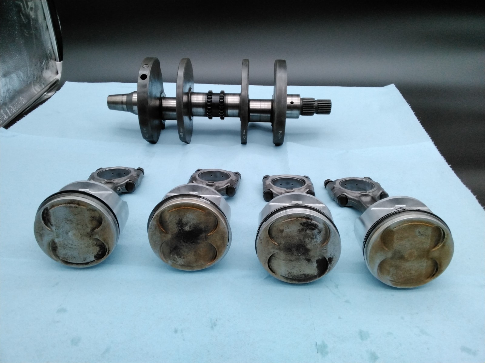 1983-1986 Honda V65 Magna Sabre Rotating Assembly Crank Rods Pistons 7k VF1100
