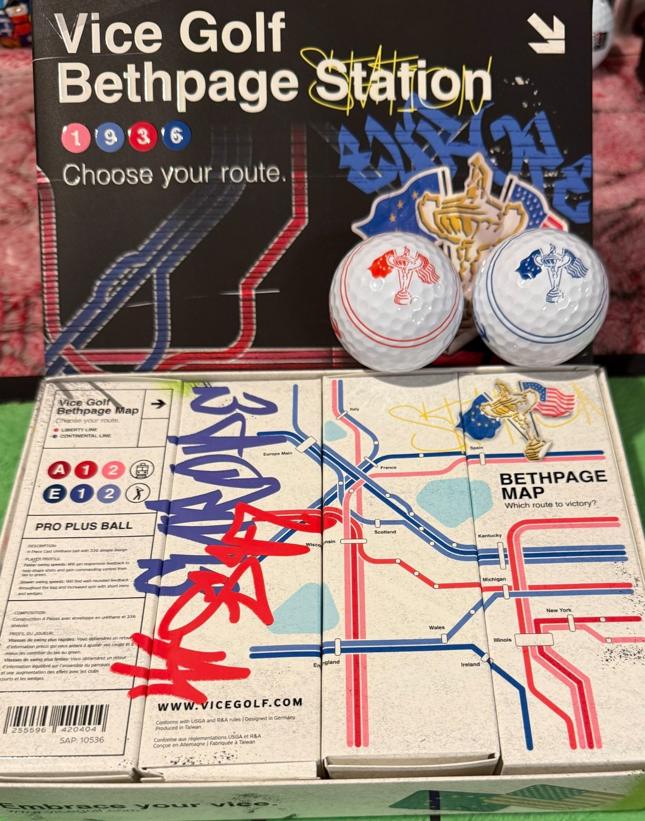 Vice Golf Bethpage Station LE Sold Out (1) Dozen New in Box