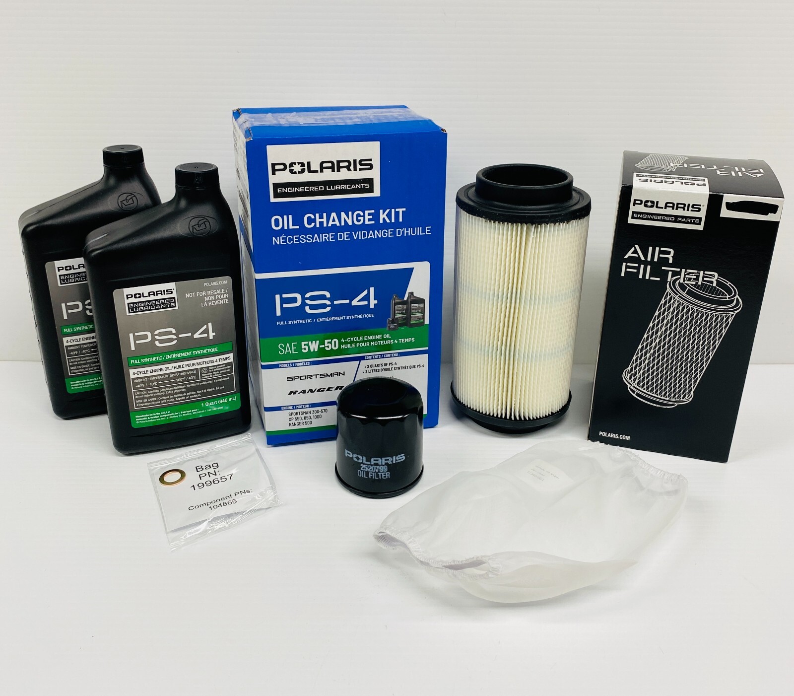 1996-2013 Polaris Sportsman 500 OEM Service Kit - Oil Change Air Filter Sleeve