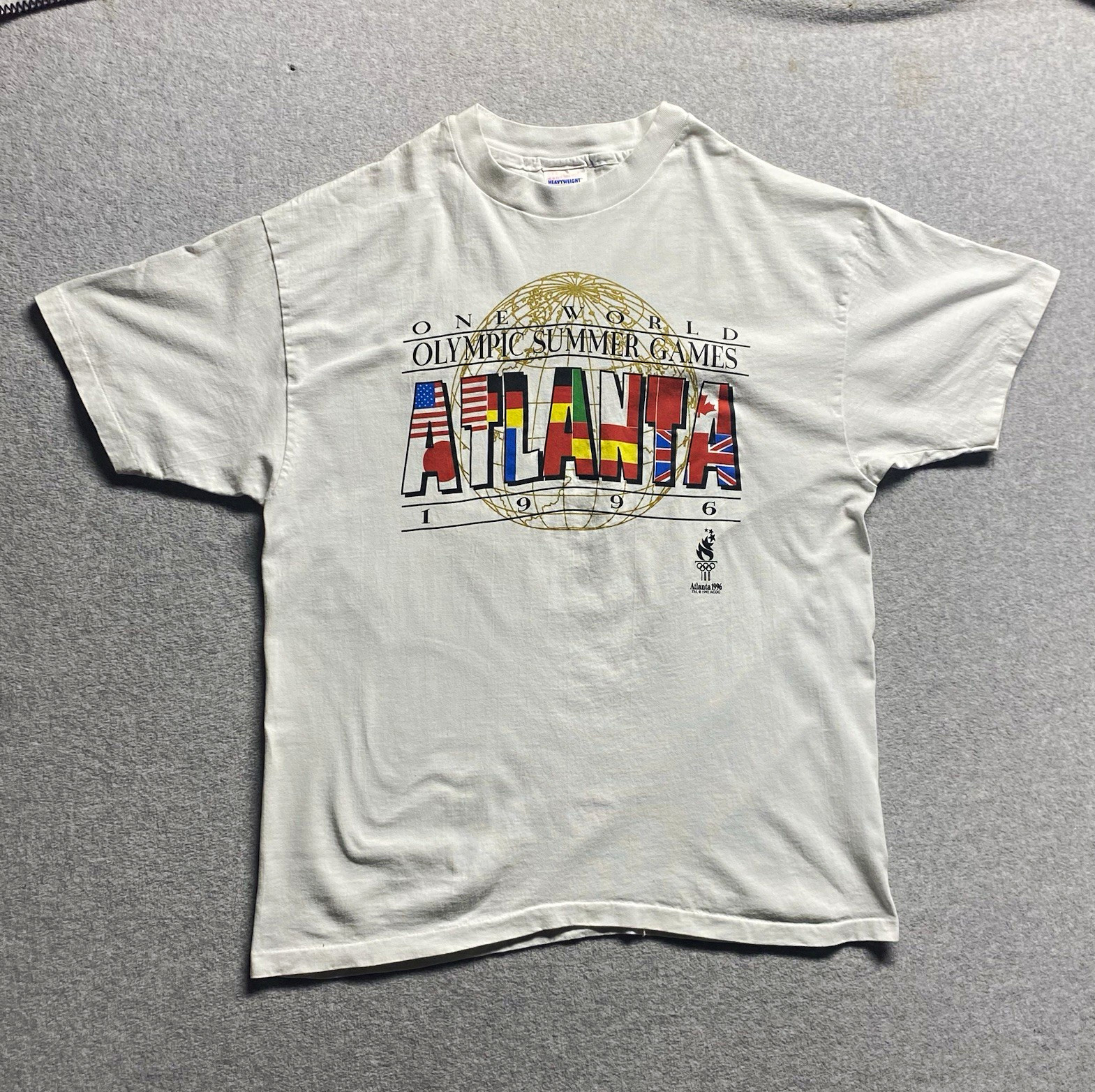 Vintage Hanes Heavyweight Atlanta 1996 Olympic Izzy Graphic Tee White XL Vintage Hanes Heavyweight Atlanta 1996 Olympic Izzy Graphic Tee White XL