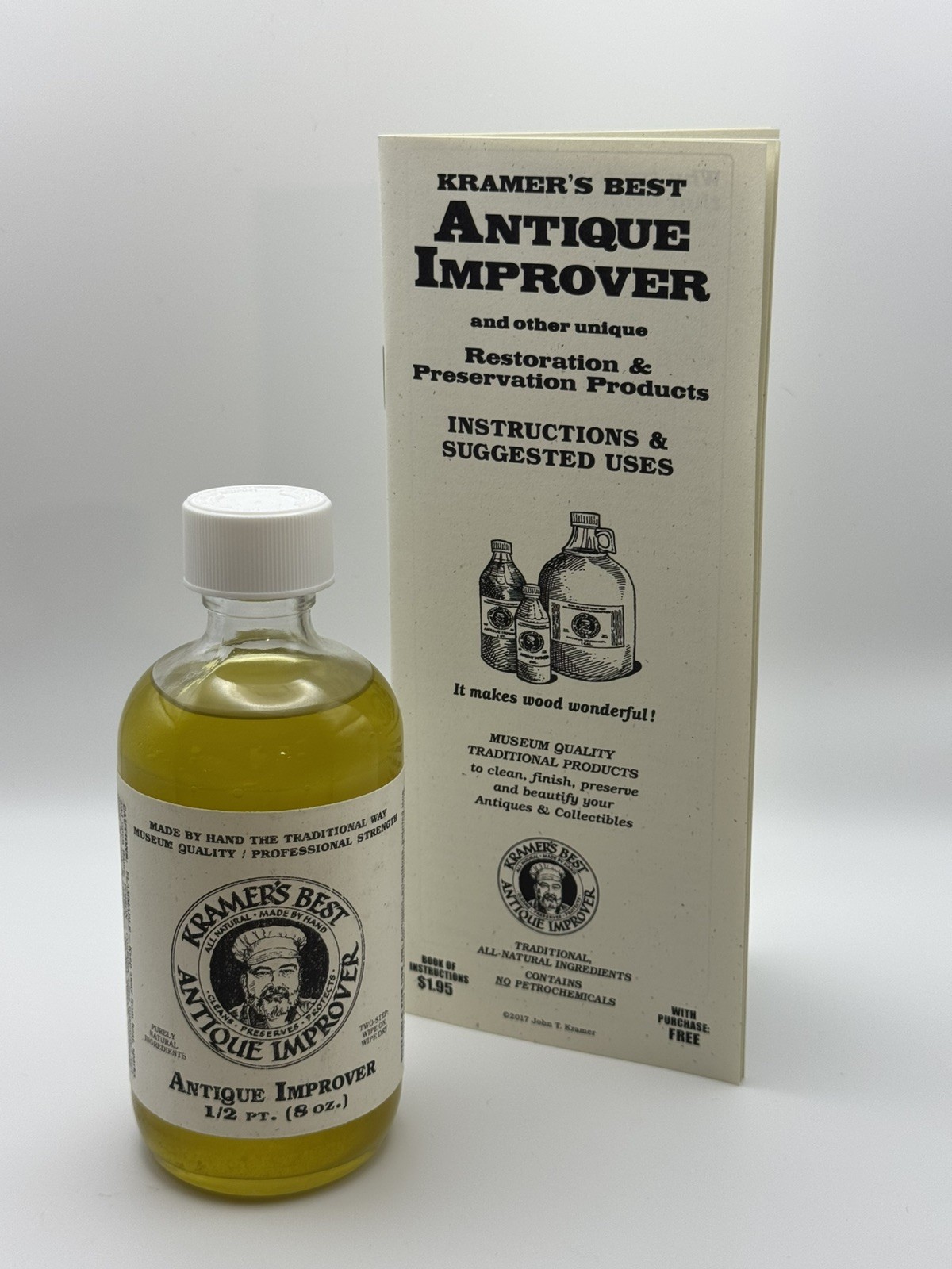 Kramer's Best Antique Improver, New Product- Furniture Restoration, Instructions