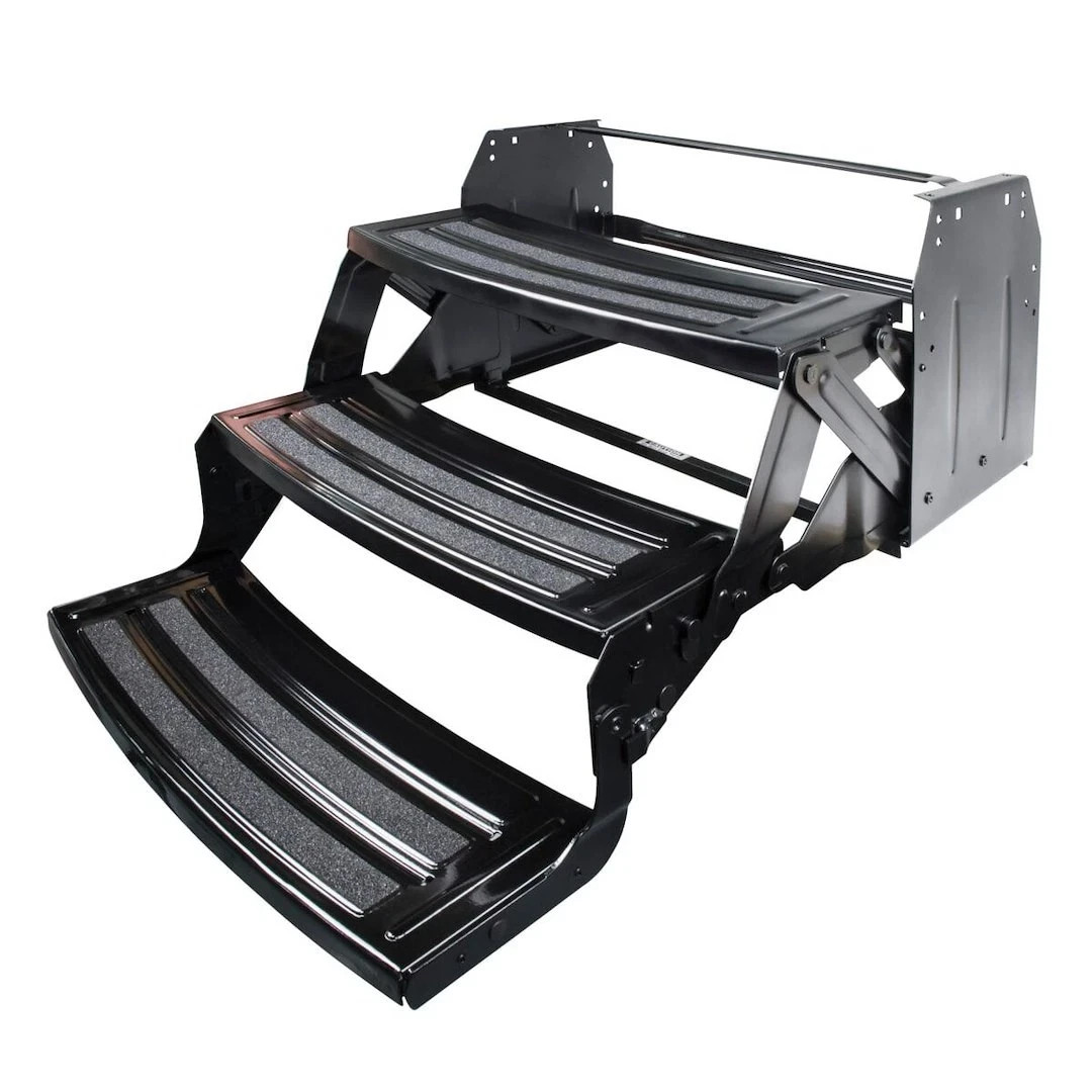 Lippert Components 432687 3 Manual Folding Steps 24in W x 7in Depth 7 Inch Rise Lippert Components 432687 3 Manual Folding Steps 24in W x 7in Depth 7 Inch Rise