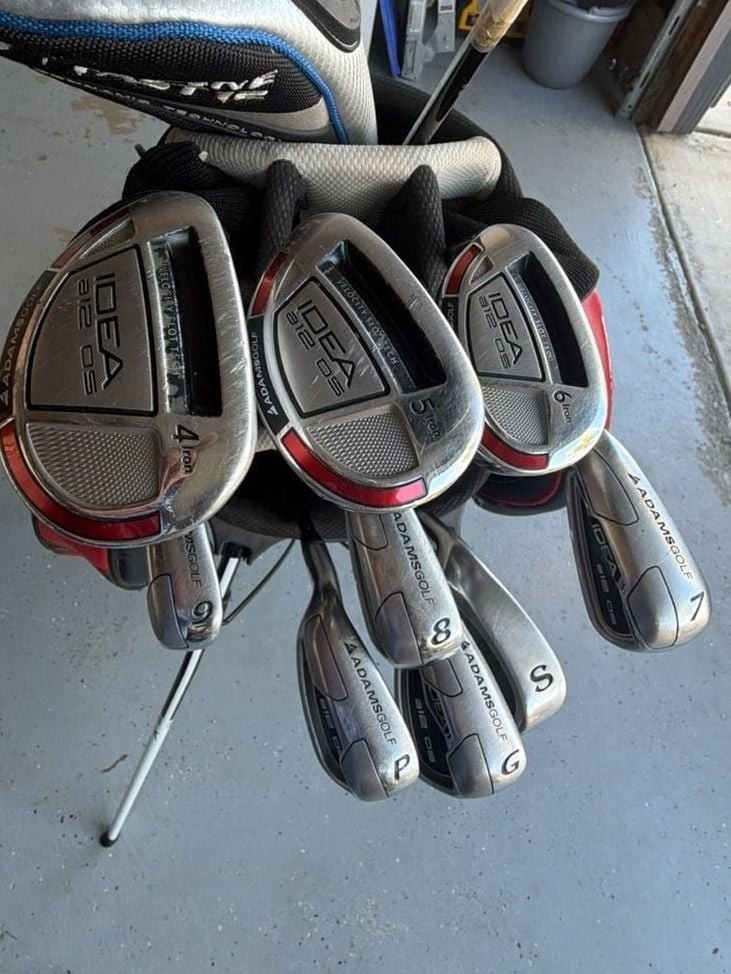Adams Golf Idea 212 05 Iron Set LH4 Iron to 9 Iron and Wedge King Snake SW ,