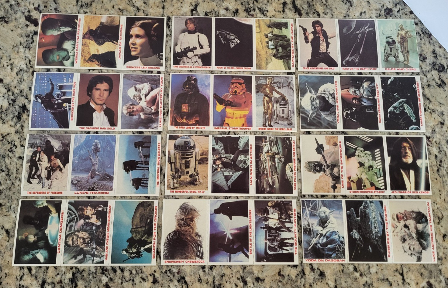 Empire Strikes Back 1980 STAR WARS Vintage 36 Card UNCUT Sheet Burger King Set