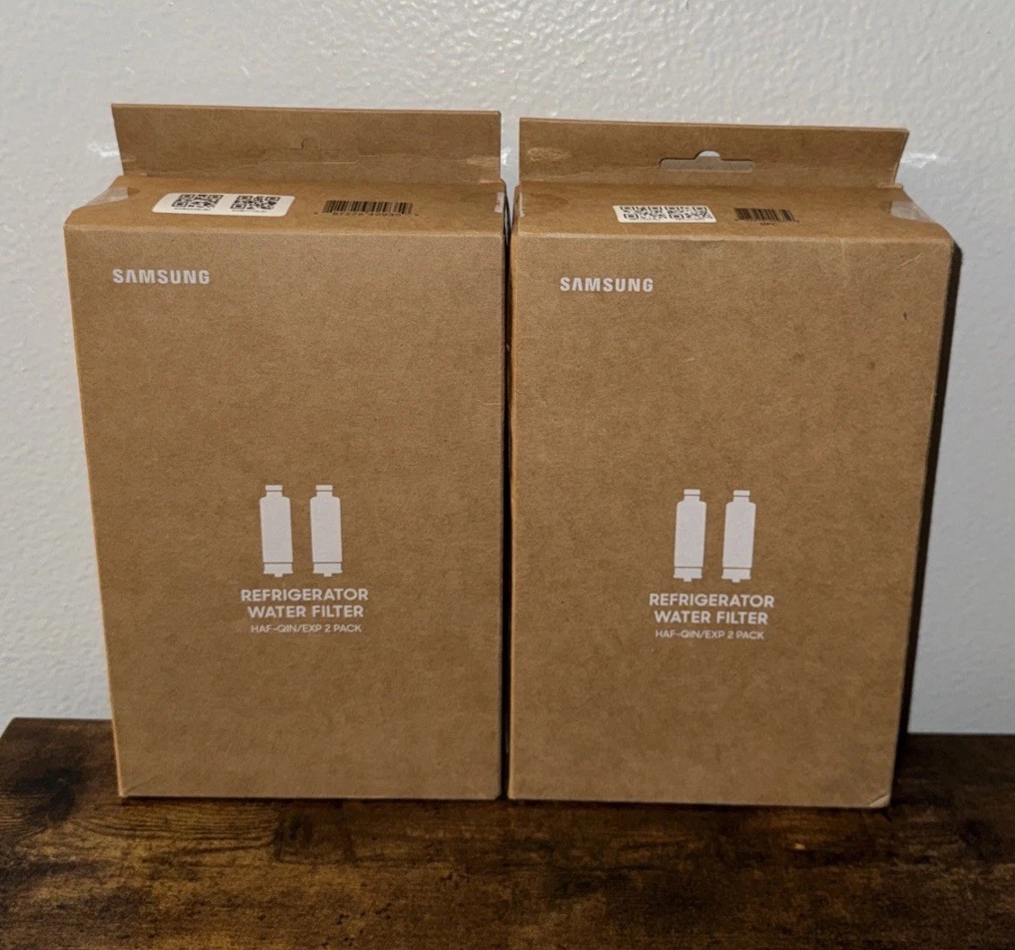 Samsung HAF-QIN/EXP Refrigerator - 4 Total - Water Filter Pack Genuine OEM