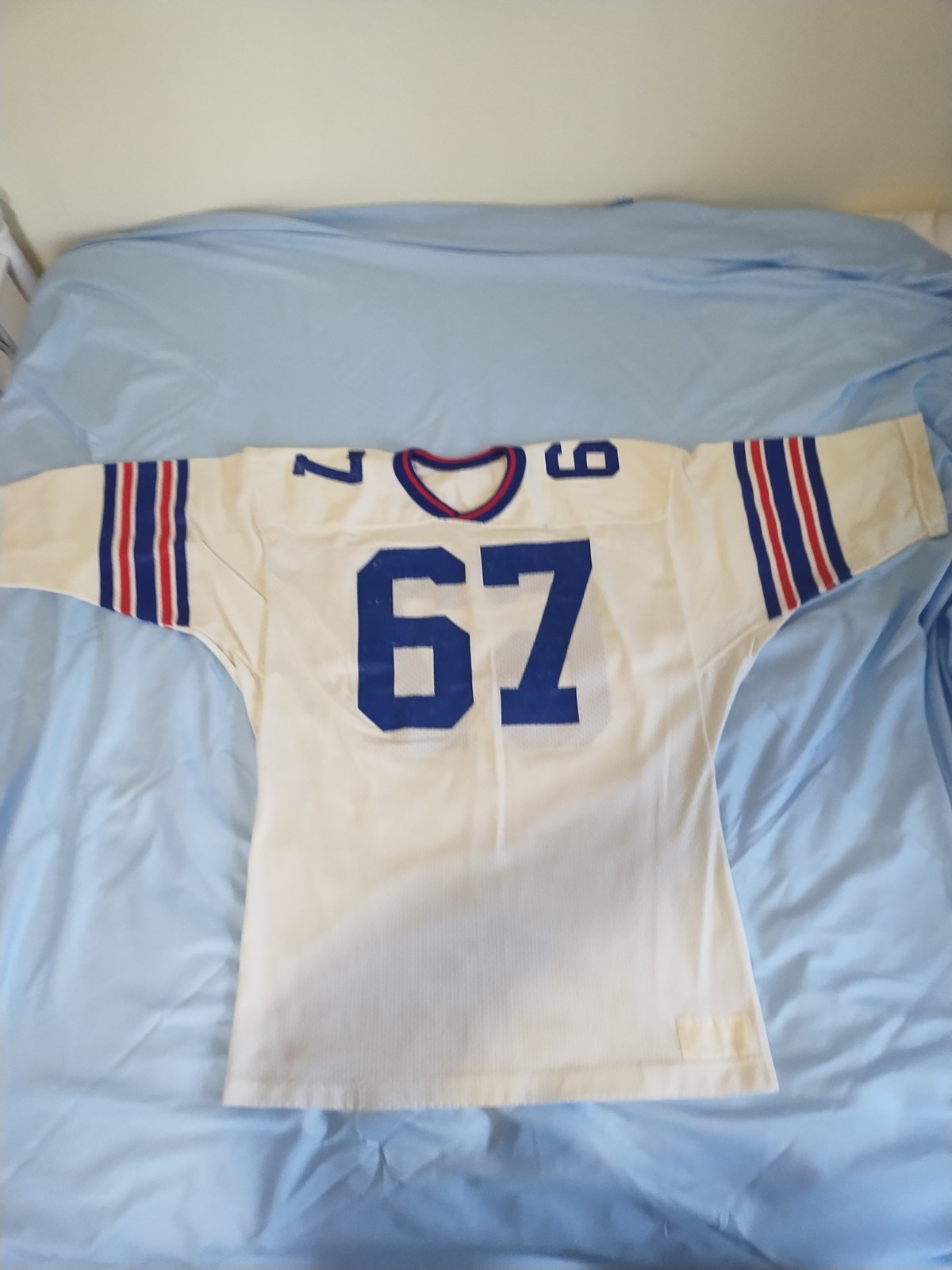 Vintage 1960s-70\'s Football Jersey Russell #67 Made in USA Alliance Aviators OH