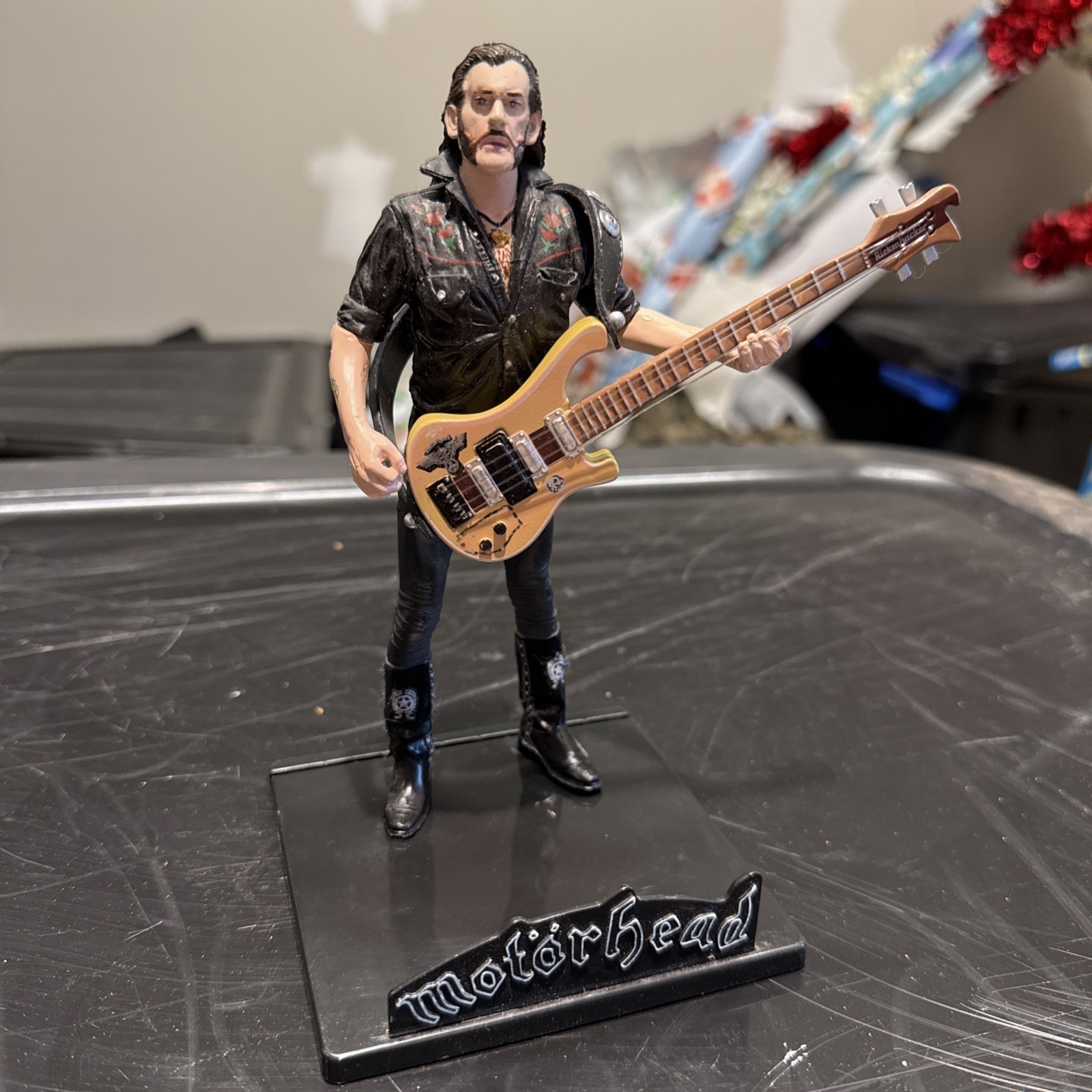 Lemmy Kilmister Motorhead Figure W/stand & Bass