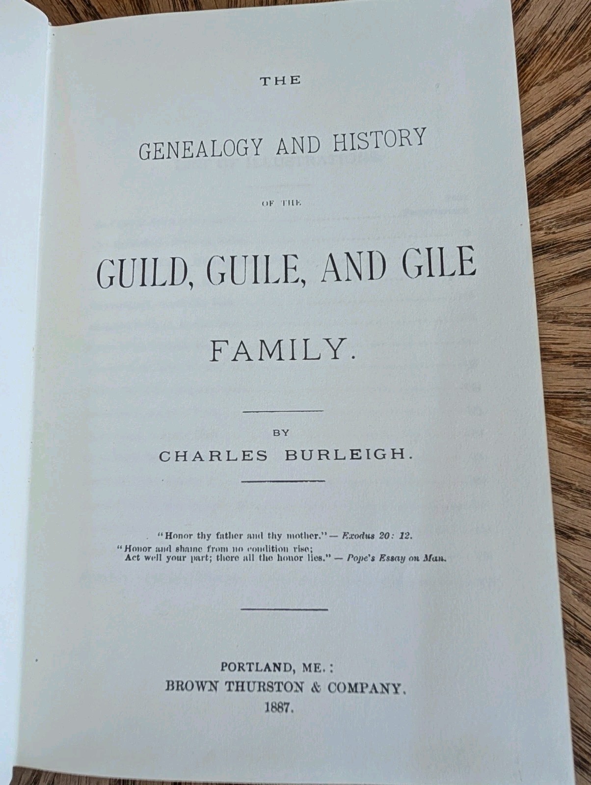 The Genealogy and History of the Guild, Guile and Gile Family by Burleigh HC The Genealogy and History of the Guild, Guile and Gile Family by Burleigh HC