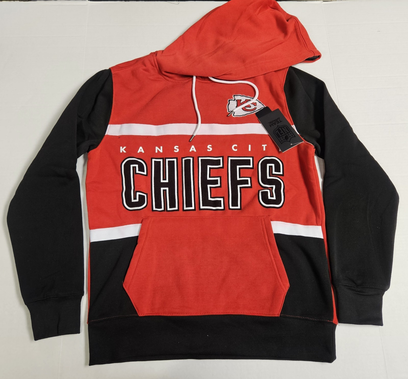 NFL Apparel Kansas City Chiefs Red Black Pullover Hoodie / Men's Size Medium