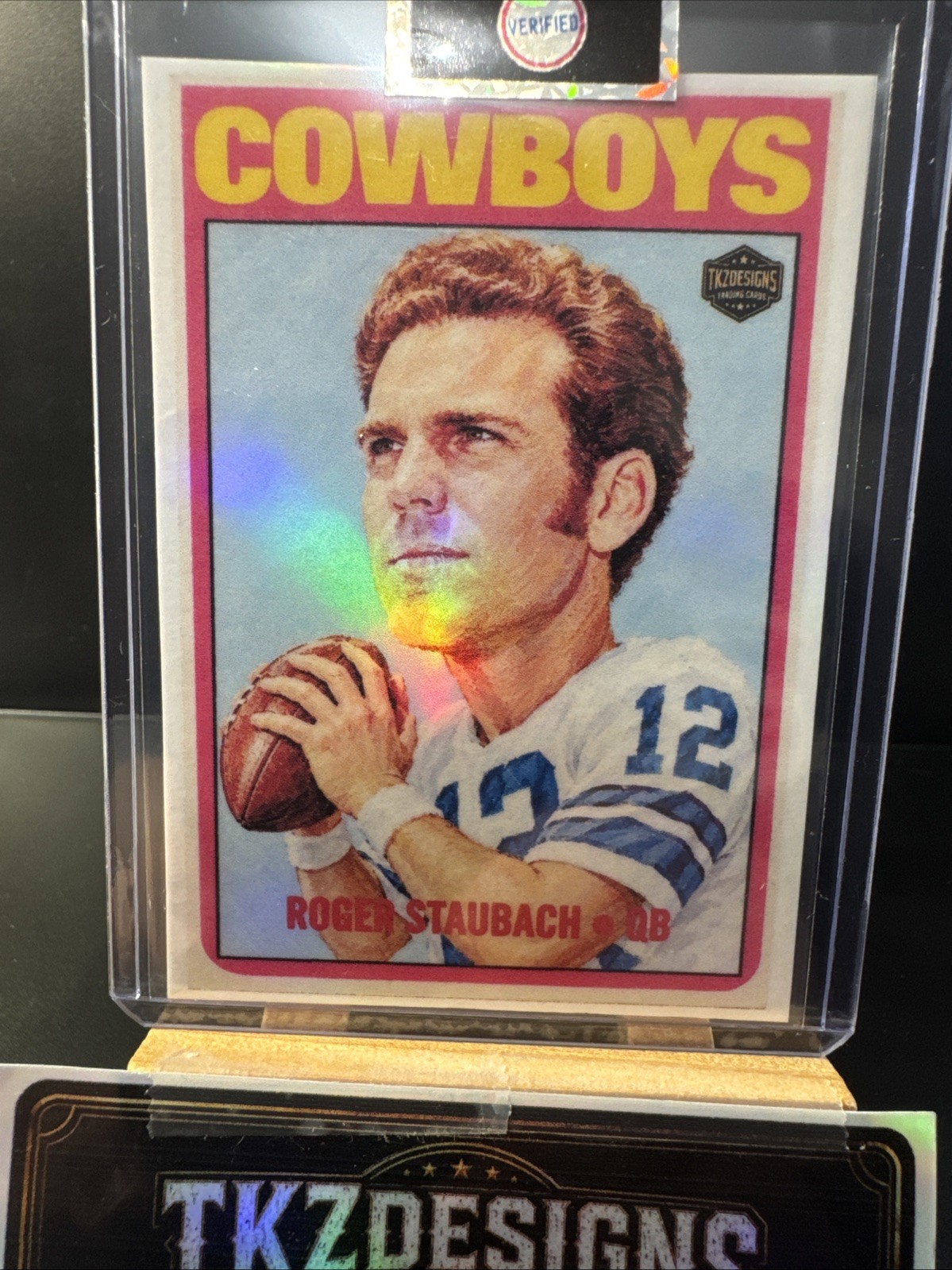 2026 Tkzdesigns Throwback Rookie Roger Staubach Dallas Cowboys RS1