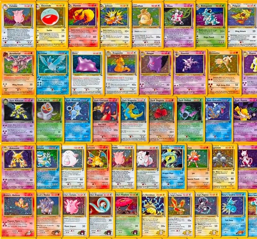 Vintage Pokemon Cards HUGE Collection 1st Edition Shadowless WOTC + Modern Holos