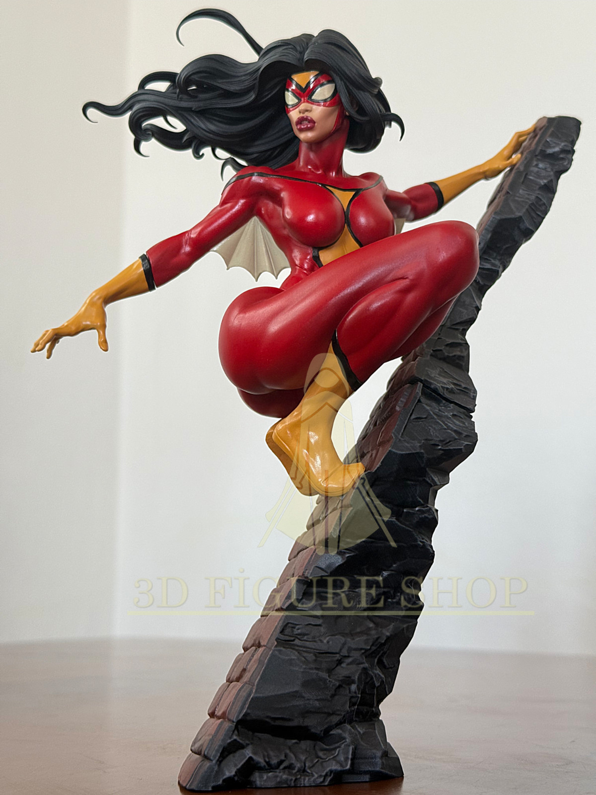 Spider Woman Marvel Legend 3d Figure 25cm Professional Painted