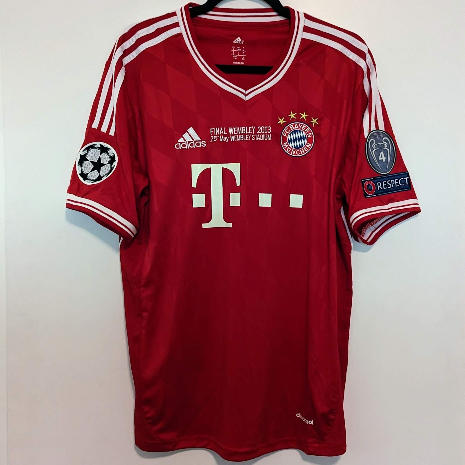 FC Bayern Munich Franck Ribery 2013 UCL Final Retro Jersey Men's L