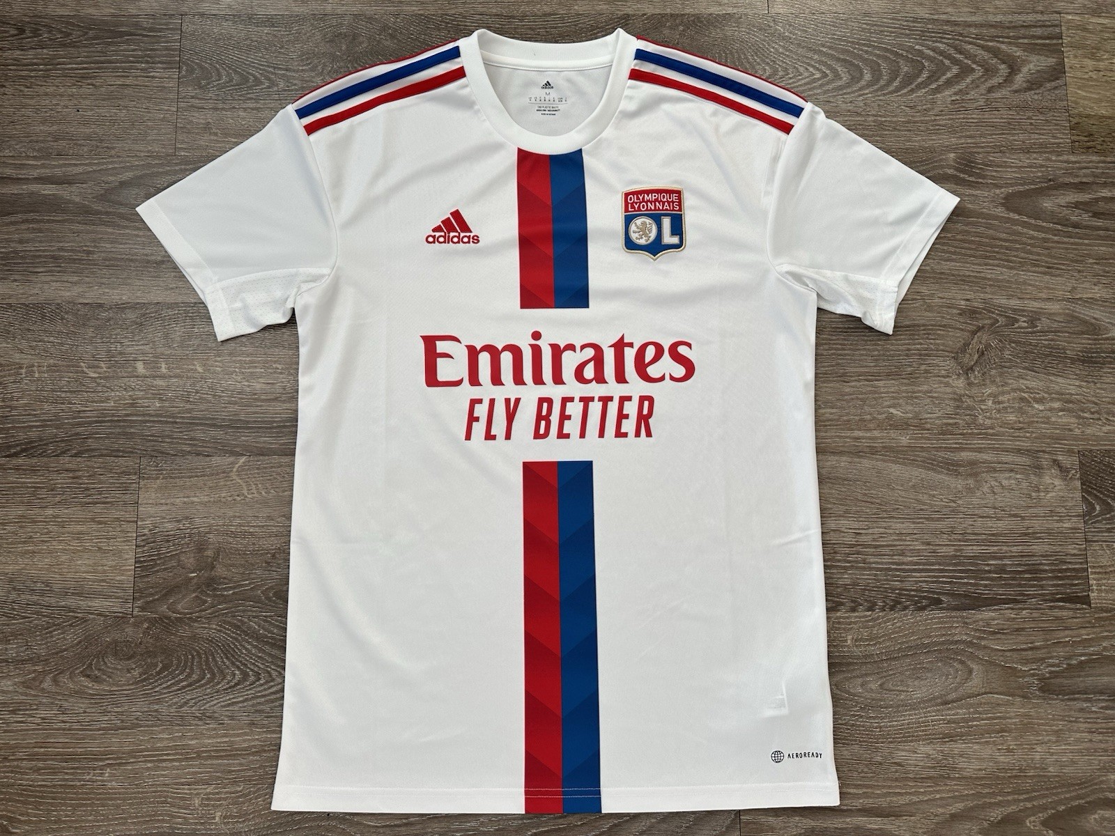 adidas Olympique Lyonnais 2022/23 Home Jersey Size Medium Replica adidas Olympique Lyonnais 2022/23 Home Jersey Size Medium Replica