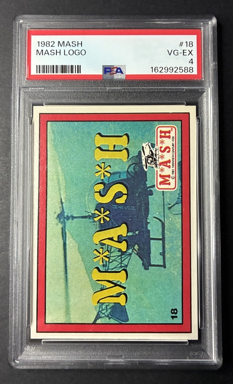 1982 MASH Logo PSA 4 Mash Card #4 1982 MASH Logo PSA 4 Mash Card #4