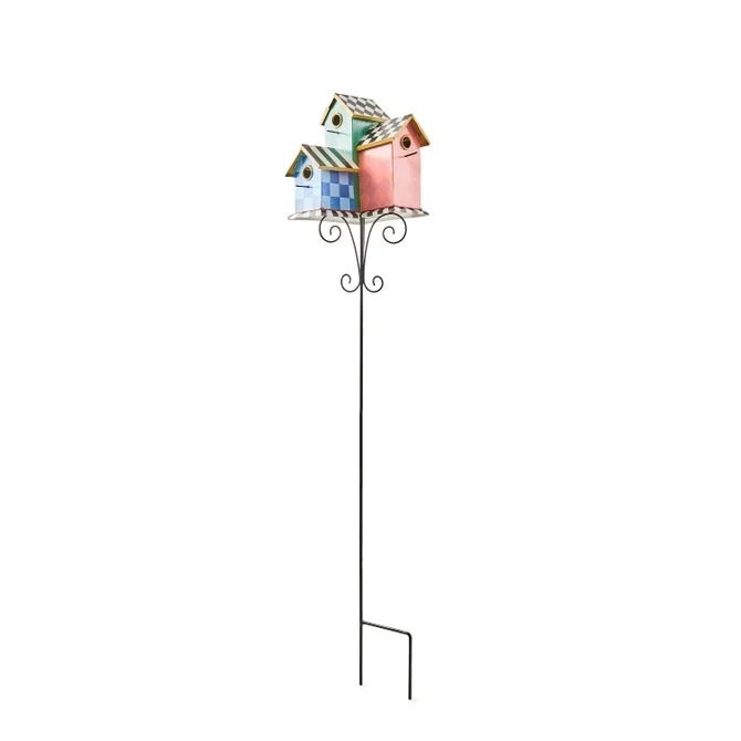 MacKENZIE CHILDS BIRDHOUSE CONDO GARDEN STAKE BNIB MacKENZIE CHILDS BIRDHOUSE CONDO GARDEN STAKE BNIB