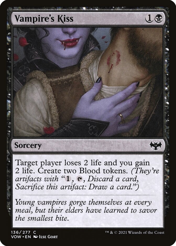 Vampire's Kiss (136) Innistrad: Crimson Vow VOW MTG Magic