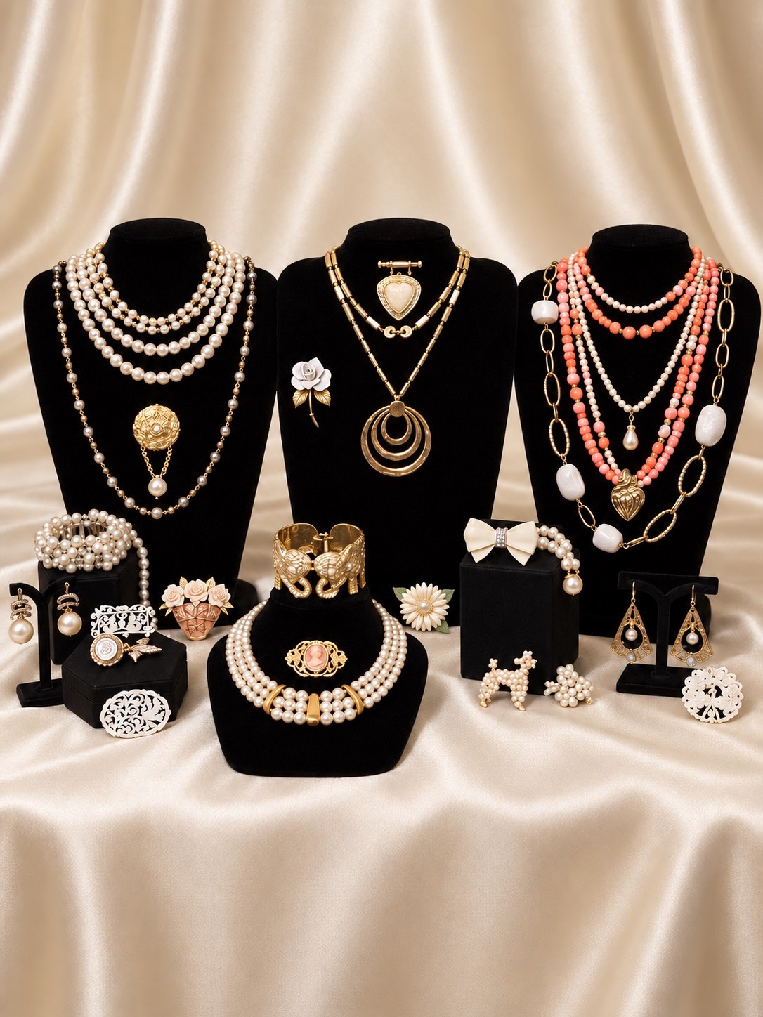 Vintage High End Gold Tone Jewelry Lot Monet Napier Coro Necklaces Bracelets EUC Vintage High End Gold Tone Jewelry Lot Monet Napier Coro Necklaces Bracelets EUC