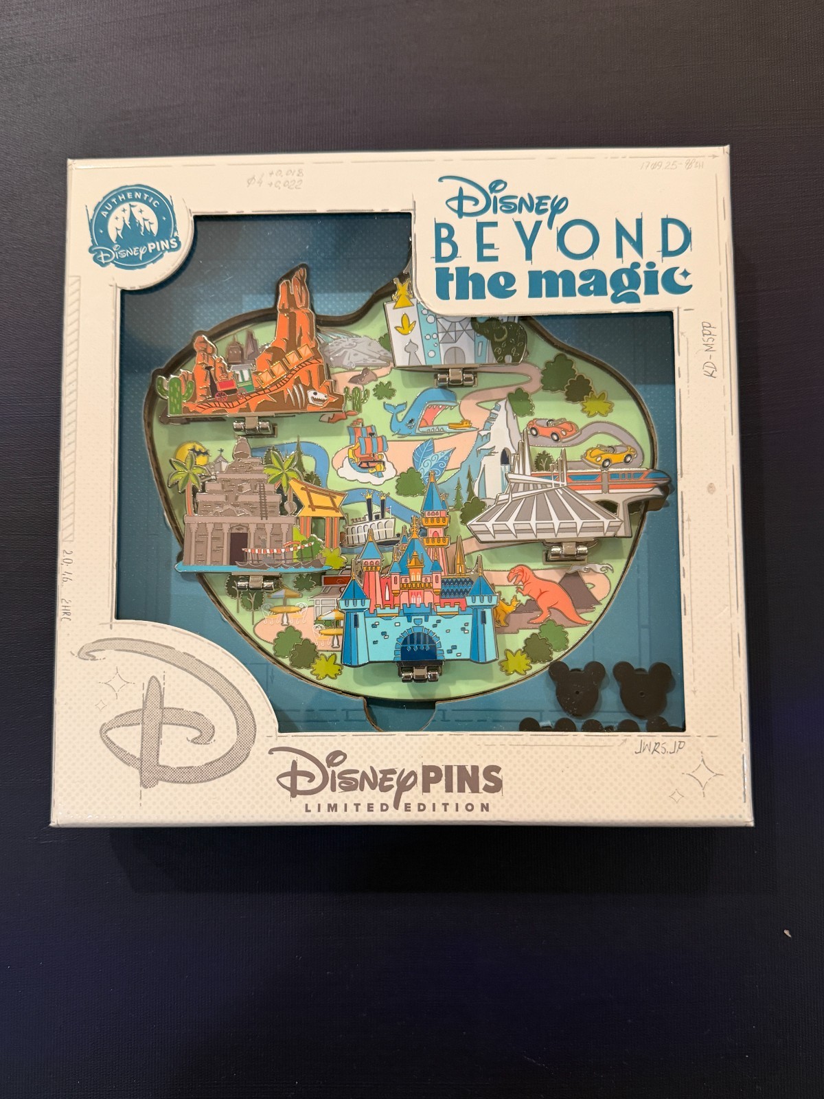 Disney D23 2026 Beyond the Magic Disneyland Park Map Jumbo Pin DLR LE 500
