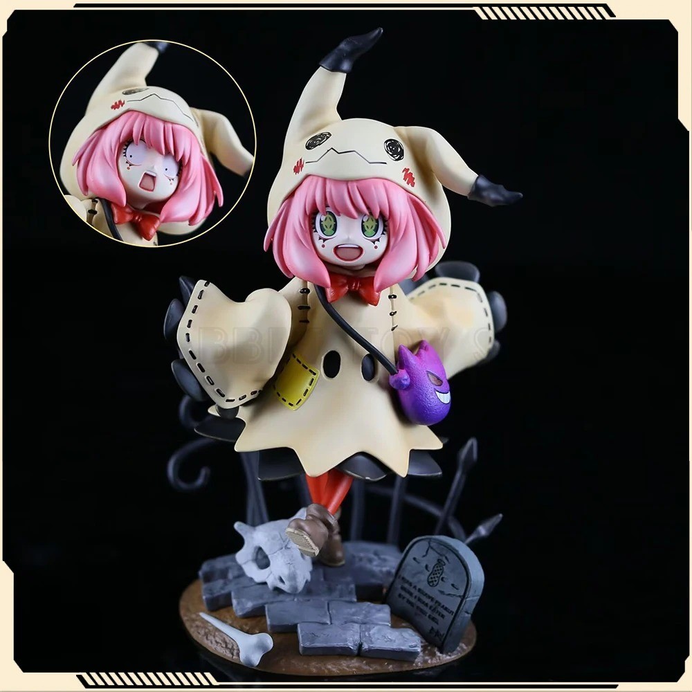 22cm Spy x Family Anya Forger Figure Cosplay Mimikyu Toy Collectible 22cm Spy x Family Anya Forger Figure Cosplay Mimikyu Toy Collectible