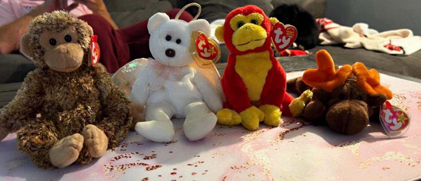 Ty Teenie Beanie Babies Lot of 4 in great condition with original tags Ty Teenie Beanie Babies Lot of 4 in great condition with original tags