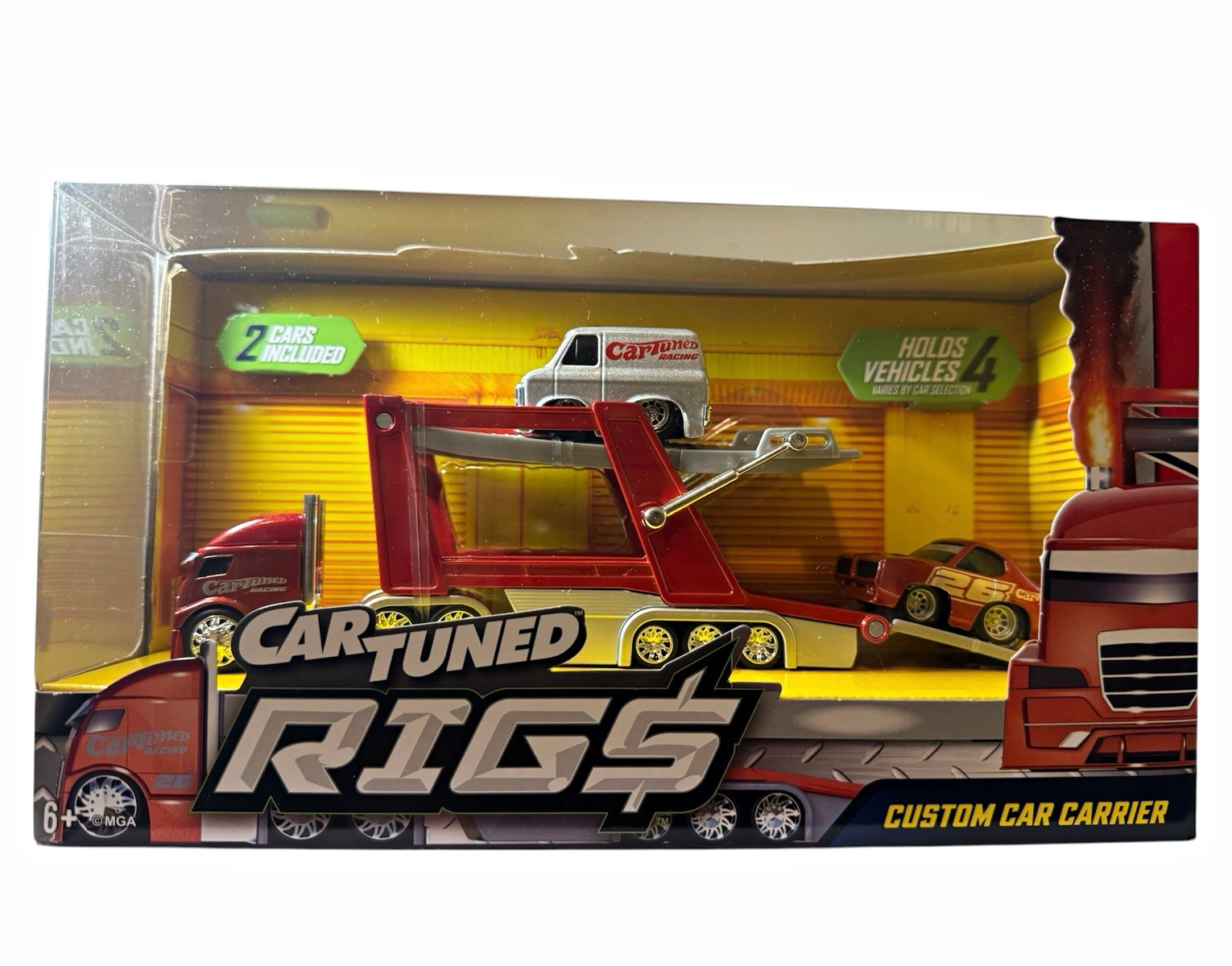 CarTuned Rigs Series 2 Custom Car Carrier w/ 1969 Pontiac GTO & 1979 GMC Vandura