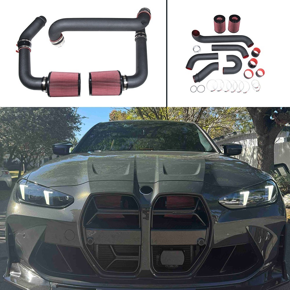For 2021+ BWM M3 M4 M2 S58 3.0T Turbo Front Mount Air Intake System High Flow