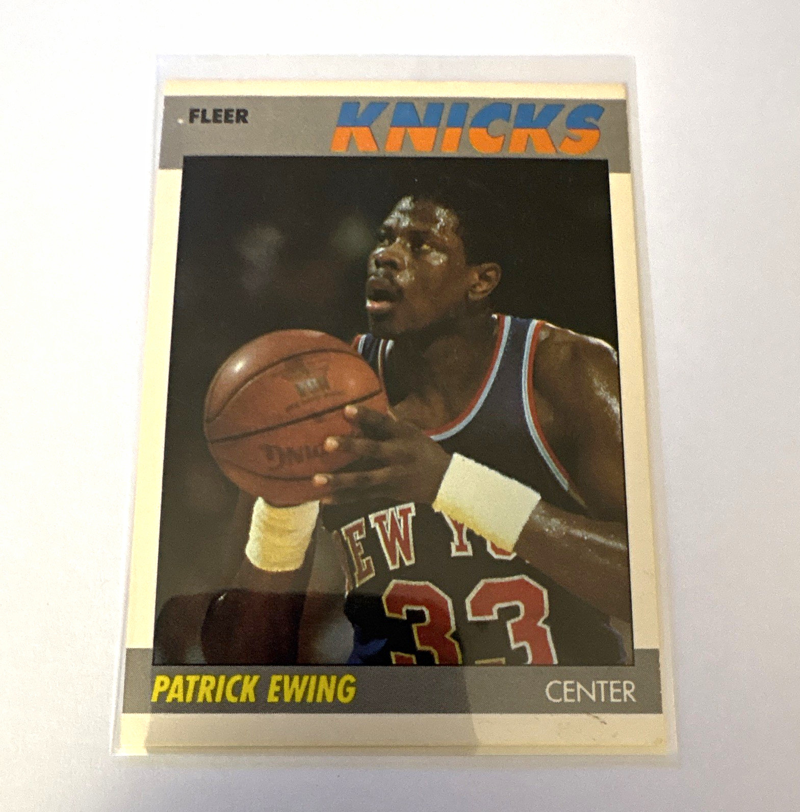 Fleer 1987 Patrick Ewing #37 New York Knicks 1987 Fleer Base Set Basketball