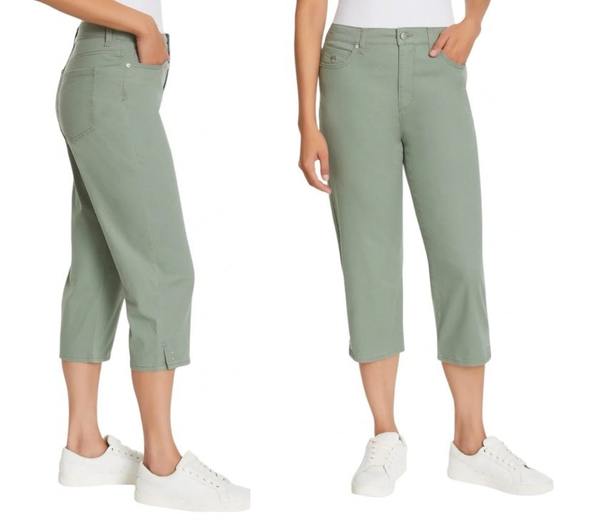 Gloria Vanderbilt Women\'s Amanda Capri - GREEN size 8, 10 Gloria Vanderbilt Women\'s Amanda Capri - GREEN size 8, 10