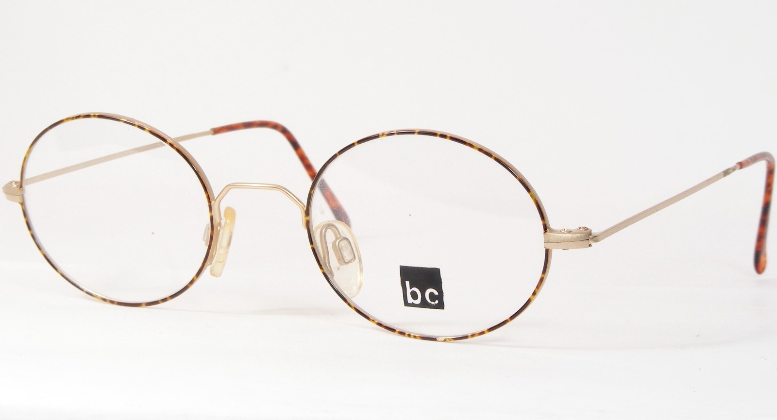 Vintage bc eye catcher 84001 MG/BR Gold /Demi Brown UNIQUE EYEGLASSES 47-20-147