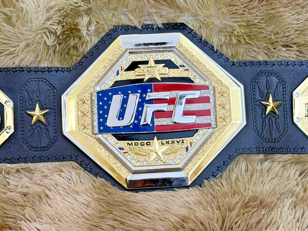 New UFC Freedom Legacy 250 Championship Title Replica Belt 6mm Gold Adult Size New UFC Freedom Legacy 250 Championship Title Replica Belt 6mm Gold Adult Size