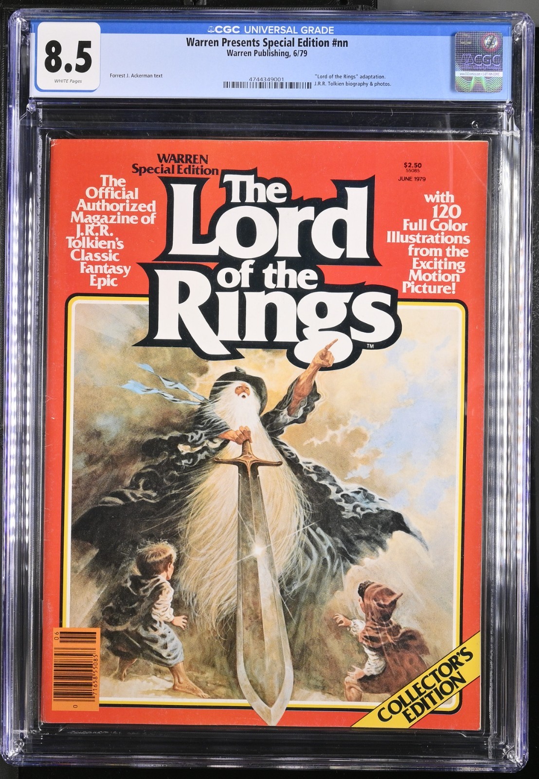 Warren Presents Special #NN LORD OF THE RINGS 1979 Bakshi Animated Movie CGC 8.5