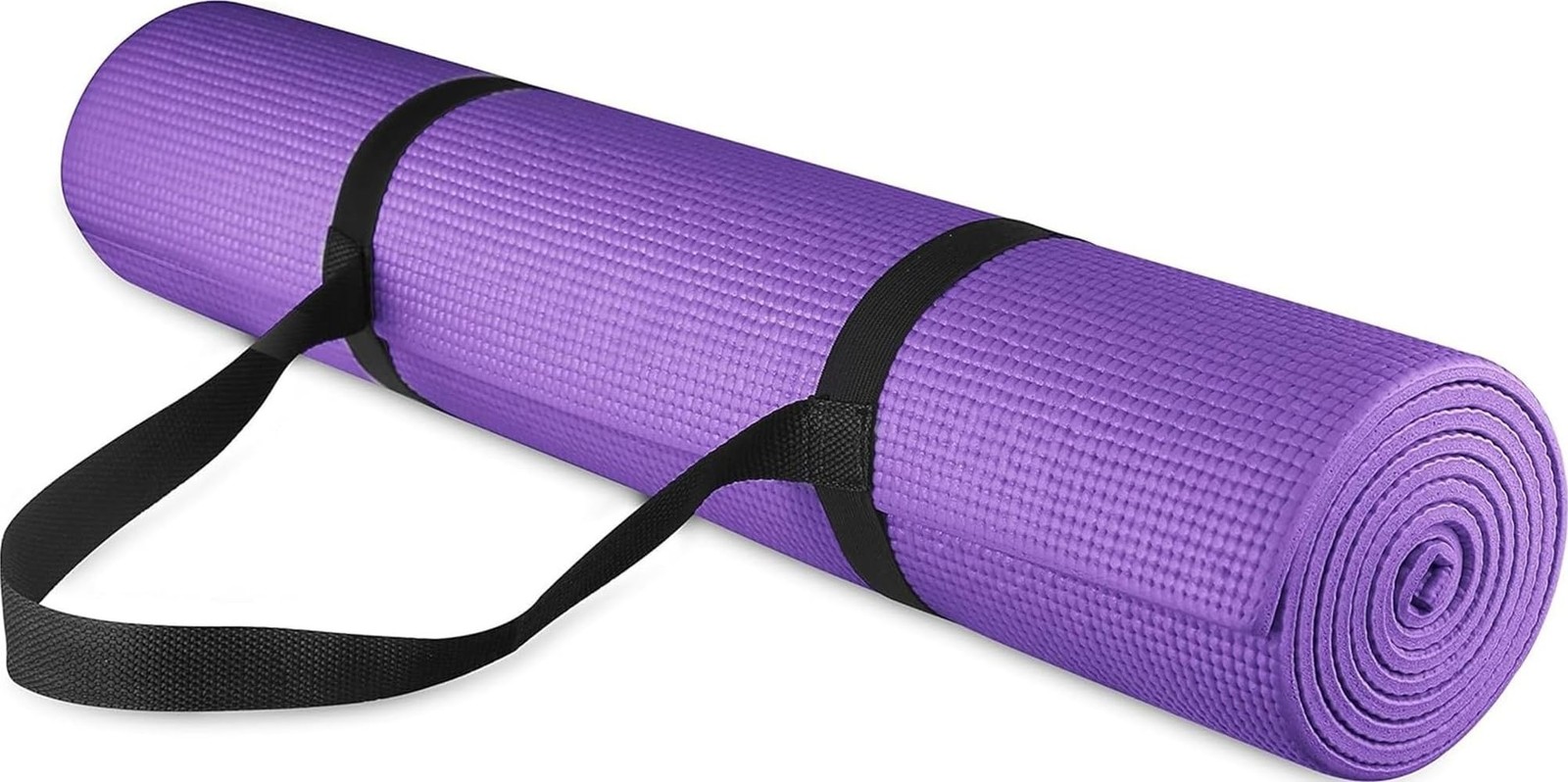 Fitvids All-Purpose 1/4-Inch High Density Anti-Tear Exercise Yoga Mat with Carry