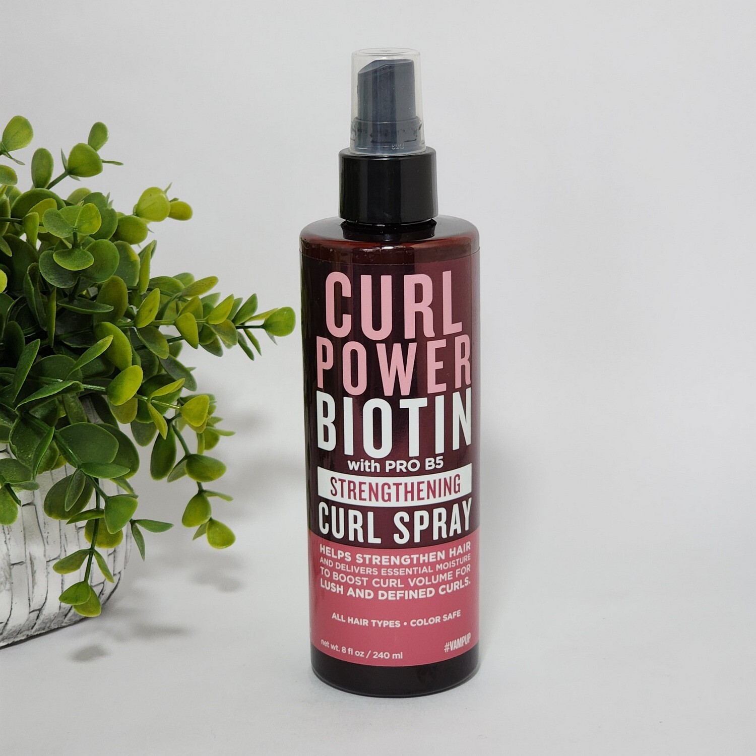 Curl Power Biotin with Pro B5 Strengthening Curl Spray Lush & Defined Curls 8 oz