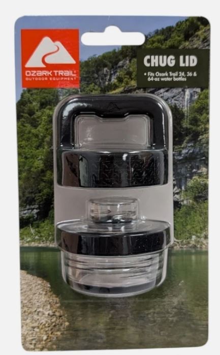 Ozark Trail Chugging Cap Lid Fits 24/36/64 Oz Bottles 100% Leakproof E-Z Turn